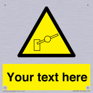 Custom warning barrier